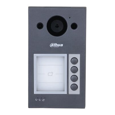 IP domofono kamera VTO3311Q-WP. 4 abonentai. 2MP 125°. Wi-Fi. SIP. IP65, IK08