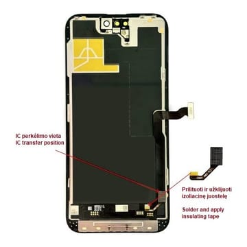 Pakaitinis telefono ekranas iPhone 14 Pro Max, LTPO Soft OLED, 120 Hz