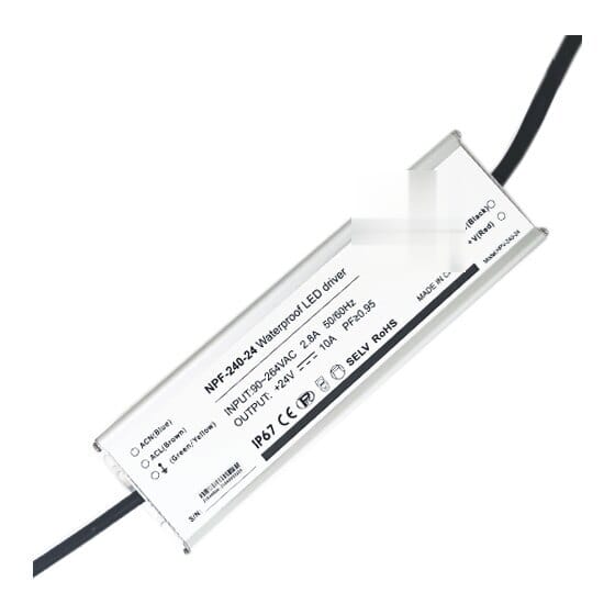 Maitinimo šaltinis 24 V, 10 A, 240 W, PFC, IP67