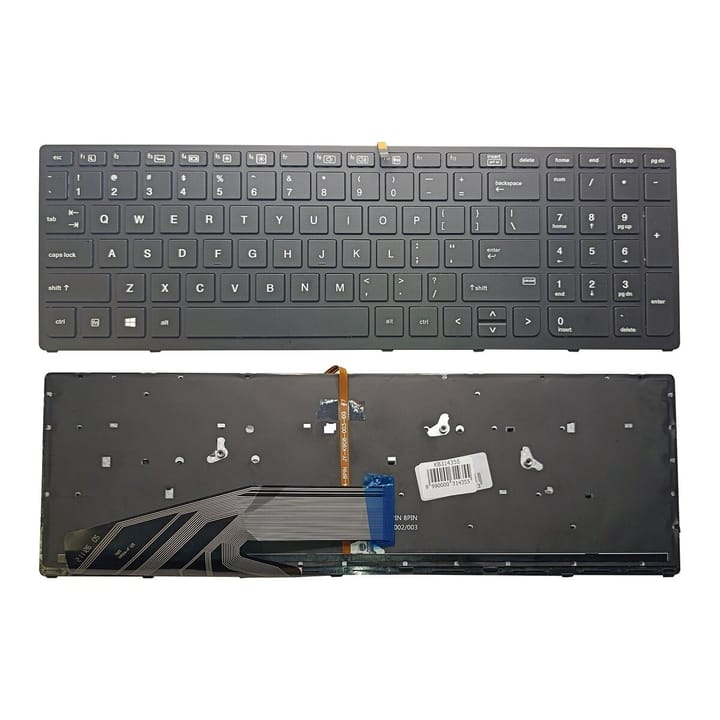 Nešiojamo kompiuterio klaviatūra HP ZBook 15 G3, G4, 17 G3, G4 (US) su pašvietimu