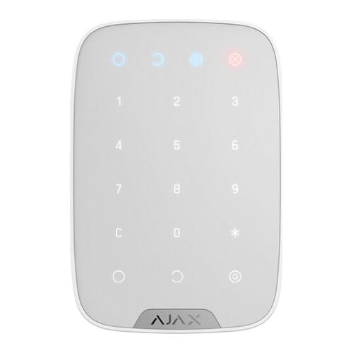 AJAX KeyPad Plus belaidė valdymo klaviatūra (balta)