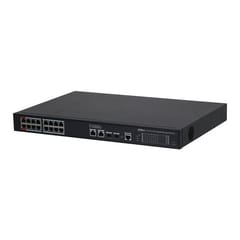 PoE šakotuvas 1000Mbps 16portų PoE +2G uplink + 2SFP, Hi-PoE