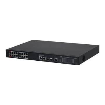 PoE šakotuvas 1000Mbps 16portų PoE +2G uplink + 2SFP, Hi-PoE