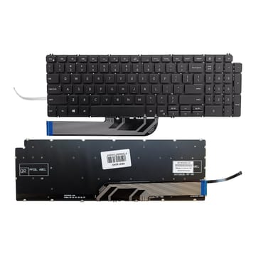 Nešiojamo kompiuterio klaviatūra Dell Vostro 3501, 3505, Inspiron 5598, 5584, 5502, su pašvietimu, US
