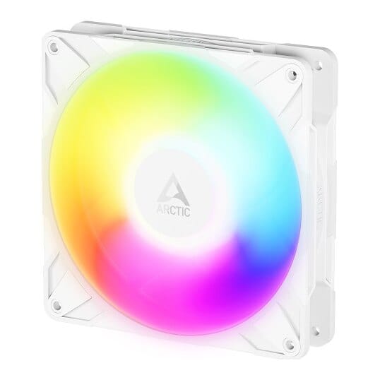 ARCTIC P14 PRO Reverse PWM PST A-RGB korpuso ventiliatorius, 4-pin, 140 mm, baltas