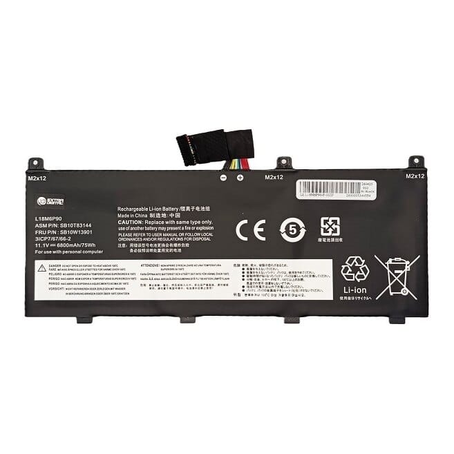 Suderinama nešiojamo kompiuterio baterija Lenovo L18M6P90, 6800 mAh