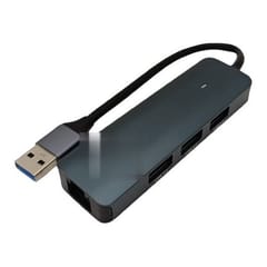 Adapteris USB-A - 3x USB 3.0, RJ45