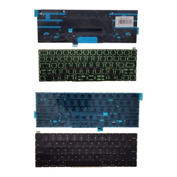 Nešiojamo kompiuterio klaviatūra Apple MacBook Pro 13" A1706; MacBook Pro 15" A1707 US