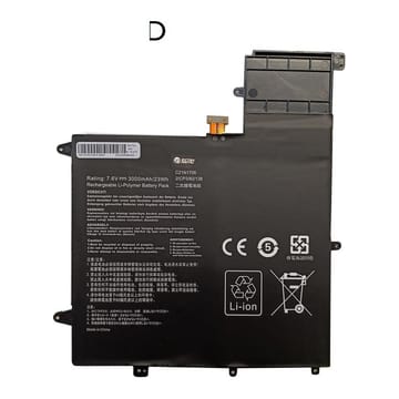 Suderinama nešiojamo kompiuterio baterija ASUS C21N1706, 3000 mAh