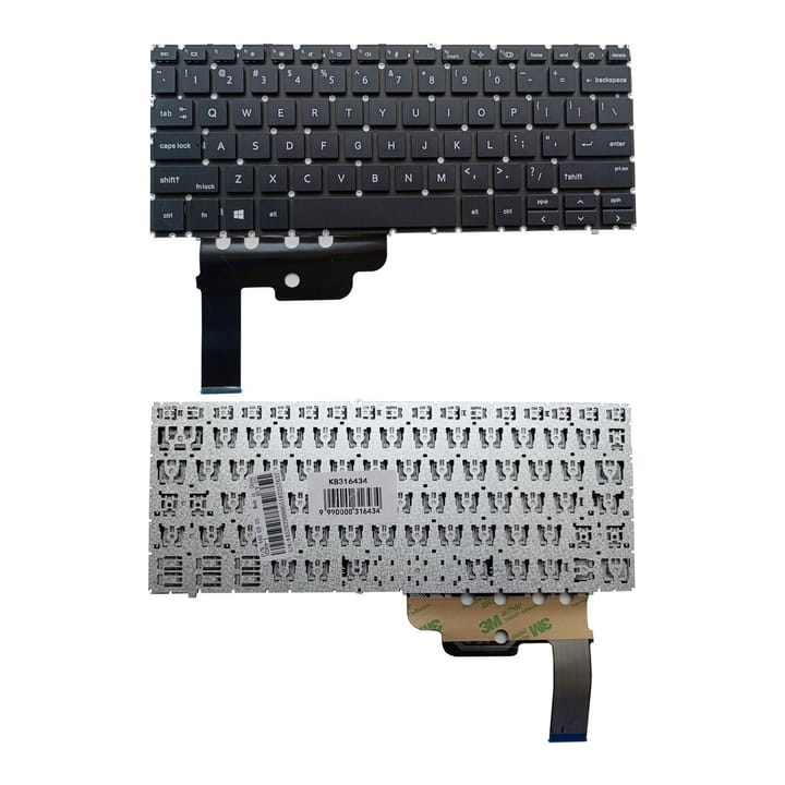 Nešiojamo kompiuterio klaviatūra HP Probook 440 G9, 445 G9, US