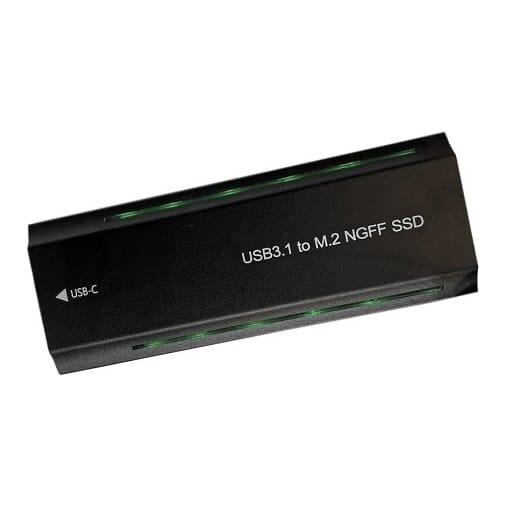 Ultra M.2 PCIe NGFF/NVMe SSD dėklas USB3.2, 20Gbps, RGB