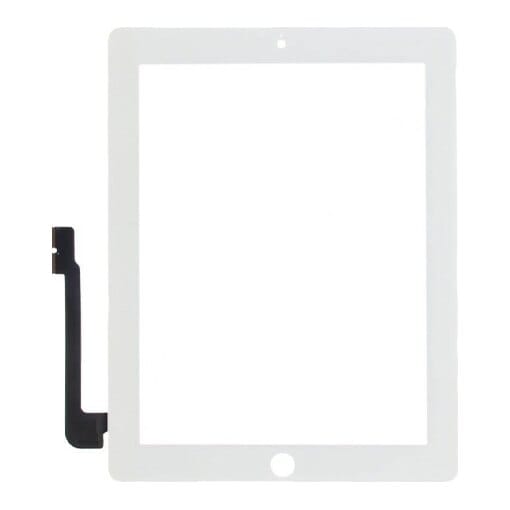 Lietimui jautrus planšetinio kompiuterio stikliukas iPad 3 baltas