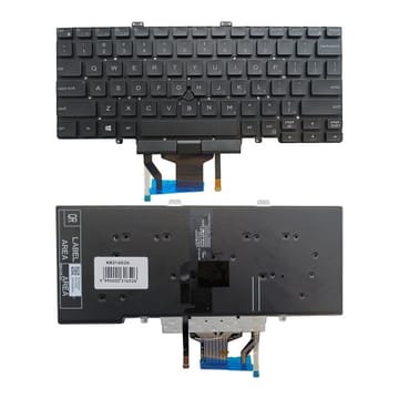 Nešiojamo kompiuterio klaviatūra Dell Latitude 5400, 5401, 5410, 5411, su pašvietimu ir „trackpoint“, US