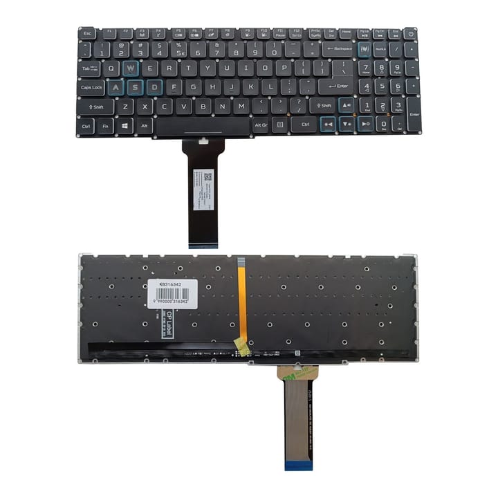 Nešiojamo kompiuterio klaviatūra Acer Predator Helios 300 PH315-52, PH315-53, su pašvietimu, US
