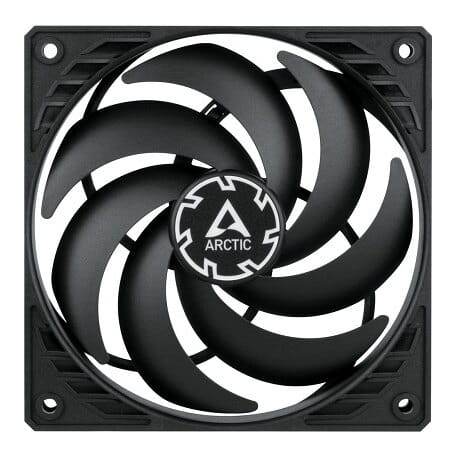 ARCTIC P12 SLIM PWM PST korpuso ventiliatorius, 4-pin, 120 mm, siauras, juodas