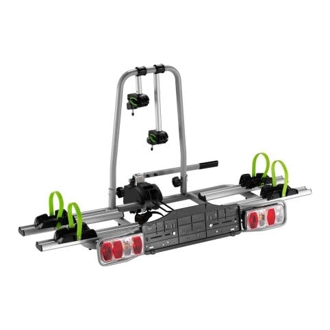 Dviračių laikiklis automobiliui, ant kablio, 2 el. dviračiams, 60 kg
