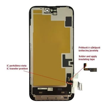 Pakaitinis telefono ekranas iPhone 15 Plus, LTPO Soft OLED, 60 Hz
