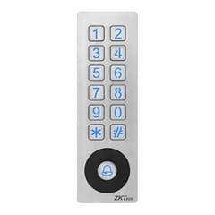 ZKTeco RFID kortelių skaitytuvas ir klaviatūra su integruotu valdikliu, 13.56MHz Mifare, IP65, PRO-V