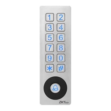 ZKTeco RFID kortelių skaitytuvas ir klaviatūra su integruotu valdikliu, 13.56MHz Mifare, IP65, PRO-V