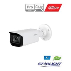 IP kam. AI 4M 2K Cilind. STARLIGHT + su LXIR iki 50m, 4MP(2688x1520) 1~25fps, 2,8 mm, H.265+, ePoE