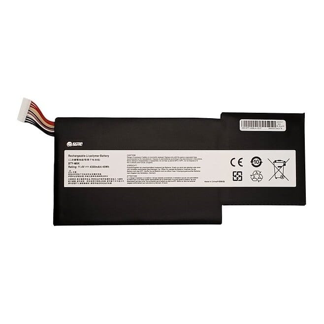 Suderinama nešiojamo kompiuterio baterija MSI BTY-M6K, 4300 mAh