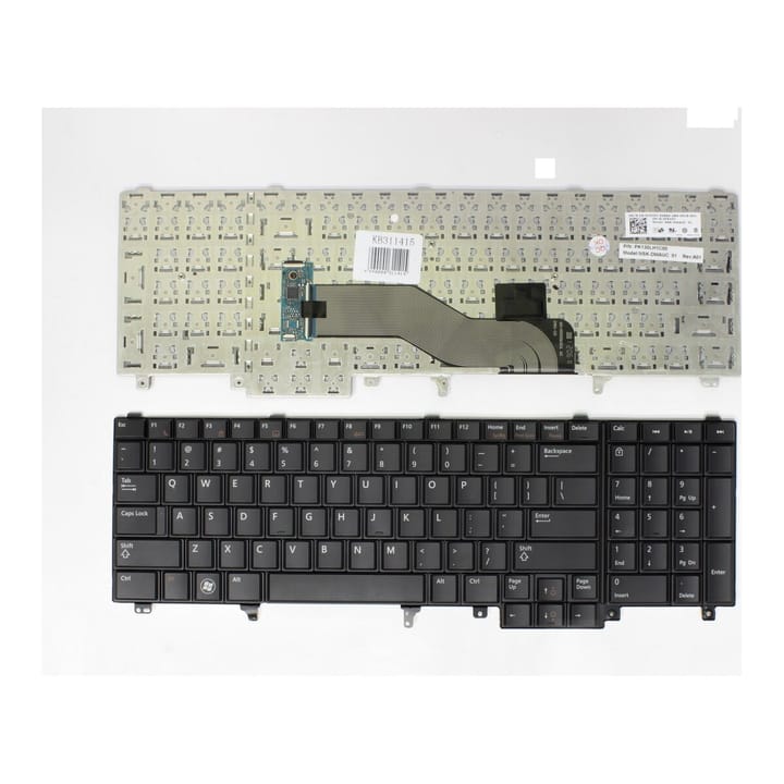 Nešiojamo kompiuterio klaviatūra Dell Latitude E5520, E5520m, E5530, E6520