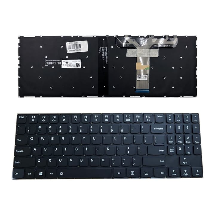 Nešiojamo kompiuterio klaviatūra Lenovo Legion Y520 su raudonu pašvietimu