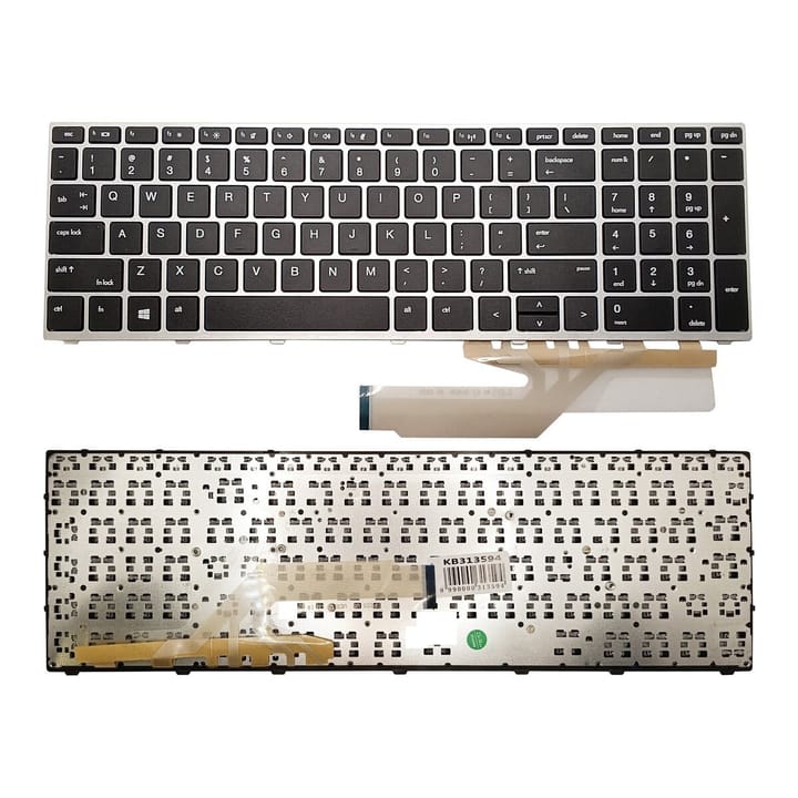 Nešiojamo kompiuterio klaviatūra HP Probook 450 G5, 455 G5, 470 G5 su rėmeliu