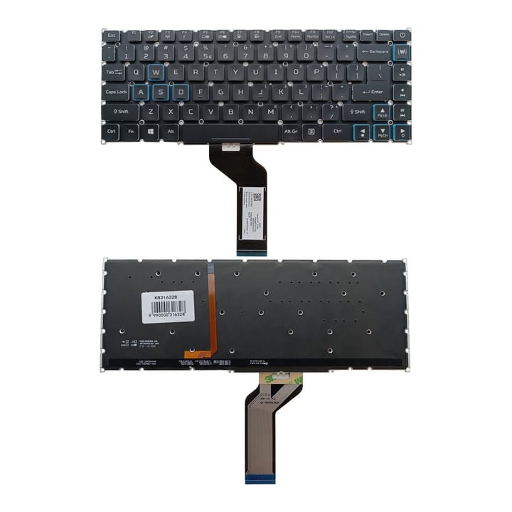 Nešiojamo kompiuterio klaviatūra Acer Predator Triton PT515-51, PT515-52, su RGB pašvietimu, US