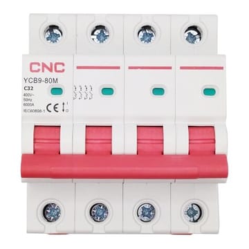 Automatinis jungiklis, 4P, 32 A, C klasės, 6kA
