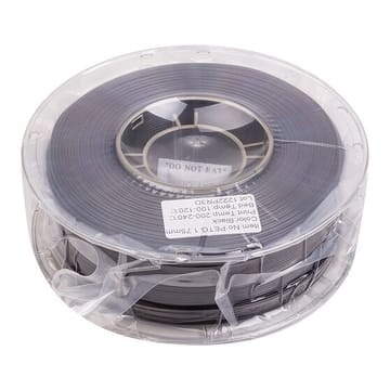 3D spausdinimo plastikas PETG, 1,75 mm, 1kg, juodas