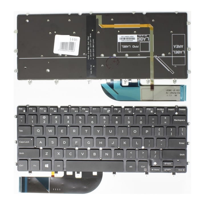 Nešiojamo kompiuterio klaviatūra Dell XPS 13-9350