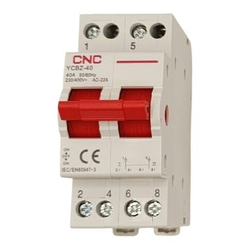 Modulinis perjungiklis CNC YCBZ-40, 2P, 40 A, 1-0-2
