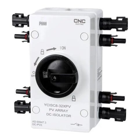 DC jungiklis 32 A, 1000VDC, MC4, IP66NW