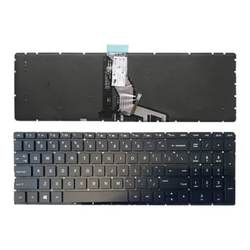 Nešiojamo kompiuterio klaviatūra HP 250 G6, 255 G6, 256 G6, 258 G6, 15-BS su apšvietimu (US)