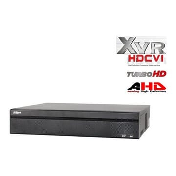 Pentabrid įrašymo įrenginys HDCVI/AHD/TVI/CVBS/IP 16kam. + 8IP, 2MP 15fps (non-realtime)