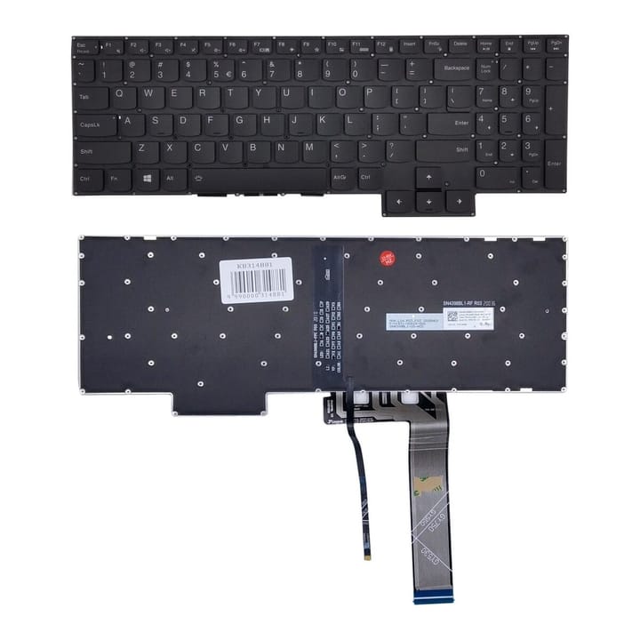 Nešiojamo kompiuterio klaviatūra Lenovo Legion 5, su pašvietimu, US