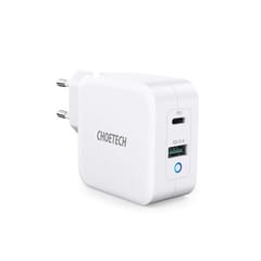 USB-C įkroviklis nešiojamam kompiuteriui ir telefonui CHOETECH GaN USB Type-C, Type-A, 65 W, PD, QC