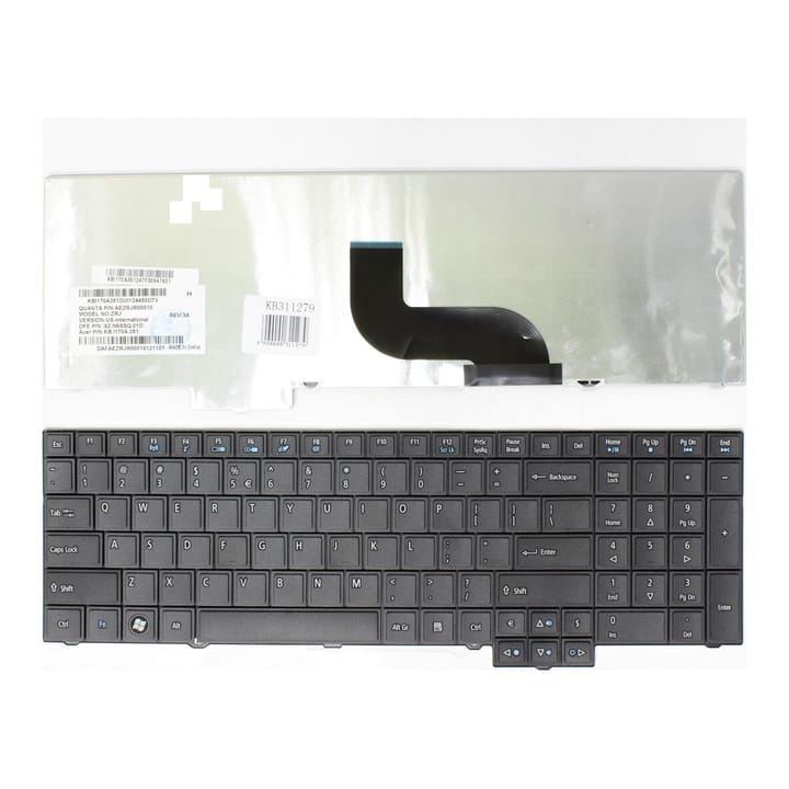 Nešiojamo kompiuterio klaviatūra Acer TravelMate 5760, 5760G, 5760Z, 5760ZG