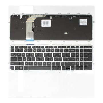 Nešiojamo kompiuterio klaviatūra HP Envy TouchSmart 15-J, 17-J, M7-J, 17T-J su rėmeliu ir pašvietimu