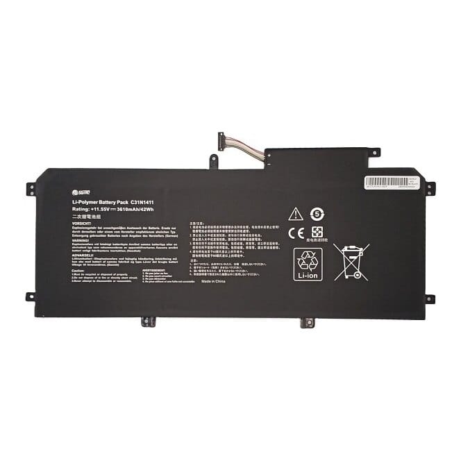 Suderinama nešiojamo kompiuterio baterija ASUS C31N1411, 3610mA
