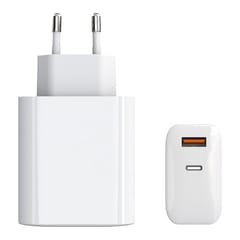 USB-C įkroviklis nešiojamam kompiuteriui ir telefonui GaN USB Type-C, USB Type-A, 65 W, PPS