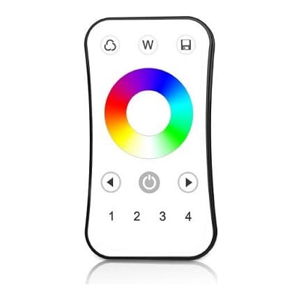 R8 nuotolinis valdymo pultelis, 4 zonų, RGB/RGBW
