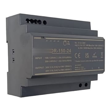 Maitinimo šaltinis 24 V, 6,25 A, 150 W, DIN