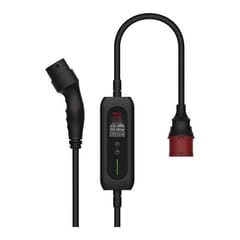 Elektromobilio nešiojamas įkroviklis Type 2 - CEE, 22kW, 6–32 A, 3-fazis, 5m