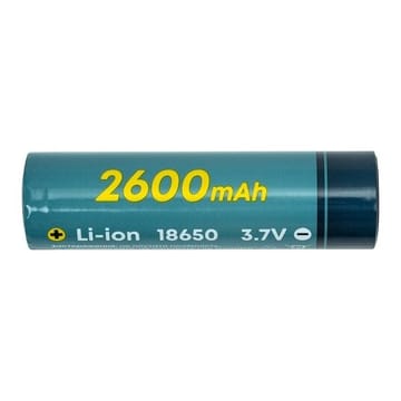 Akumuliatorius 18650, 3,7 V, 1C, 2600 mAh