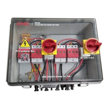 PV atjungimo skydelis, DC 4in-4out, IP66
