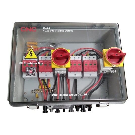 PV atjungimo skydelis, DC 4in-4out, IP66