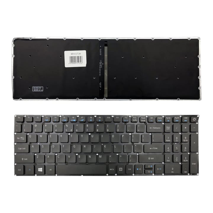 Nešiojamo kompiuterio klaviatūra Acer Aspire E5-573, E5-573TG (su apšvietimu)