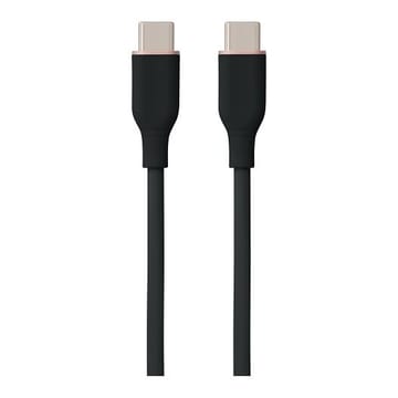 Silikoninis kabelis USB Type-C - Type-C, 100 W (juodas, 3m)